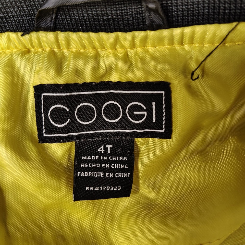 Coogi Striped Windbreaker Jacket Kids 4T Black Multi Full Zip Lightweight Patch - Picture 5 of 13